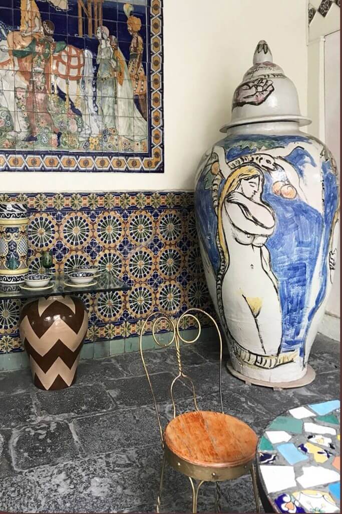 Talavera pottery in Puebla, Mexico