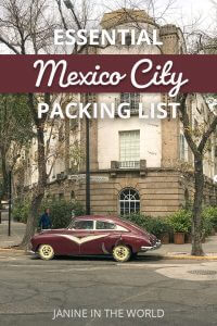 Planning a Mexico City? This packing list will help you determine exactly what to wear in Mexico City. Best of all, you'll be able to fit everything in your carry-on! | Mexico City travel | Mexico City | Mexico City Packing List | Carry on travel | Mexico travel | Mexico vacation | #mexico #packinglist #mexicocity #traveltips #packingtips