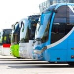 Buses at bus station in mexico