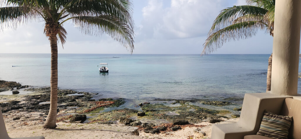 10 Best Places To Stay In Playa Del Carmen, Mexico: Options For Any Budget Serene beach with palm trees and boat in playa del carmen