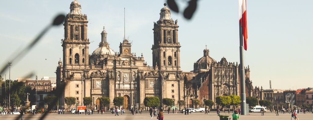 metropolitan cathedral on mexico city's zocalo